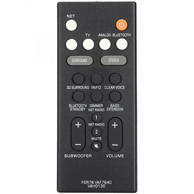 Telecomanda pentru Yamaha FSR78 VAH0130, x-remote, Negru foto