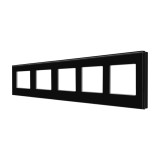Cumpara ieftin Rama cvintupla Luxion din sticla securizata, neagra, pentru module