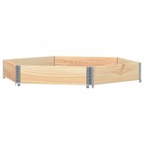 Cumpara ieftin Strat inaltat, 160x160 cm, lemn masiv pin, hexagon