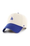 47 brand șapcă de baseball din bumbac MLB Los Angeles Dodgers culoarea bej, cu imprimeu, B-SSTBC12GWS-NT