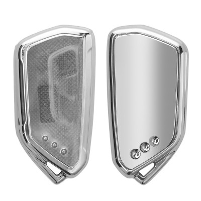 Husa Cheie Auto Kwmobile pentru VW/Seat 5 Butoane, Argintiu, Silicon, KWM000025HD001C foto