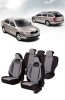 Huse scaune Premium din piele si textil SKODA OCTAVIA II 2004-2013, Umbrella