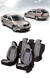 Cumpara ieftin Huse scaune Premium din piele si textil SKODA OCTAVIA II 2004-2013, Umbrella