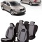 Huse scaune Premium din piele si textil SKODA OCTAVIA II 2004-2013
