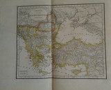 Harta Turciei europene ( cu Valahia și Moldova) - 1821