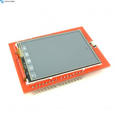 Shield pentru Arduino LCD Rosu de 2.4&amp;#039;&amp;#039; cu Touchscreen si Pictograme foto