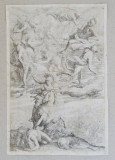 Bernardino Mei &quot;Calaret in batalie&quot; gravura 1627-1676, Scene lupta, Cerneala, Altul