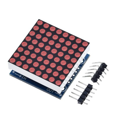 Modul Matrice 8x8 LED-uri driver MAX7219 Arduino (ROSU) (m.1116) foto