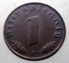 B.015 GERMANIA 1 REICHSPFENNIG 1937 D, Europa, Bronz