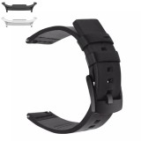 Curea piele compatibila Samsung Galaxy Watch9 44mm/40mm, Samsung Galaxy Watch 8 44mm/40mm, Negru