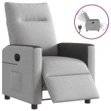 VidaXL Scaun reclinabil electric Cloud Grey Fabric