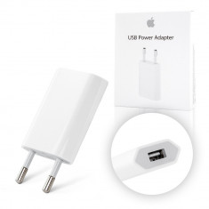 Incarcator Priza Retea Original Apple iPhone 11 Pro Max X XS XR 8 8 Plus 7 7 Plus X XS 6 6S 6S Plus 5 5S Travel Adapter A1400 - Blister foto