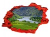 Autocolant decorativ, Gaura in perete, Multicolor, 85 cm, 669STC-2, animale si pasari, Oem