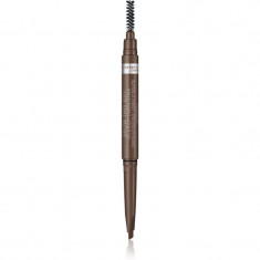 Rimmel Brow This Way creion pentru sprancene perie 2 in 1 culoare 002 Medium Brown 0,25 g