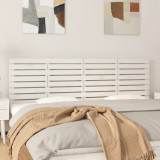 Tablie de pat pentru perete, alb, 186x3x63 cm, lemn masiv pin GartenMobel Dekor, vidaXL