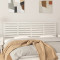 Tablie de pat pentru perete, alb, 186x3x63 cm, lemn masiv pin GartenMobel Dekor