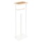Suport hartie igienica 5Five cu raft depozitare, otel, 18x12x59 cm, alb Household NewTrend