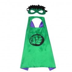 Costum nou pentru copii Hulk / Pelerina si masca Hulk Supereroi