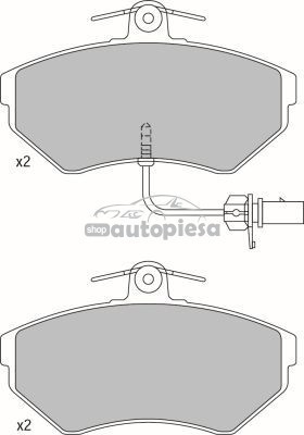 Set placute frana,frana disc VW PASSAT Variant (3B5) (1997 - 2001) KRIEGER 0950006362