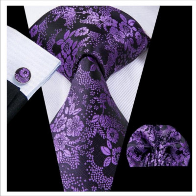 Set cravata + batista + butoni - matase - model 207 foto