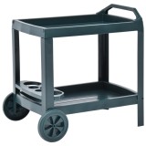 Cumpara ieftin Cărucior de băuturi, verde, 69 x 53 x 72 cm, plastic