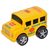 Autobuz Scolar, Plastic, Galben, 5cm