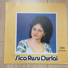 sica rusu durlai badea-mi zice ca-s frumoasa disc vinyl lp muzica populara VG+