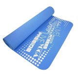 Cumpara ieftin Covoras yoga TPE dubla fata, antiderapant, 186 x 61 x 0,4 cm, albastru