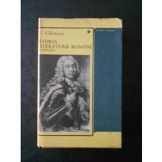 G. CALINESCU - ISTORIA LITERATURII ROMANE. COMPEDIU (1968, editie cartonata)
