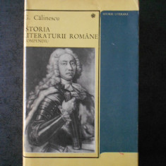 G. CALINESCU - ISTORIA LITERATURII ROMANE. COMPEDIU (1968, editie cartonata)