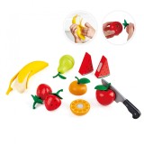 Set de joaca din lemn - Fructe sanatoase de taiat (9 piese)