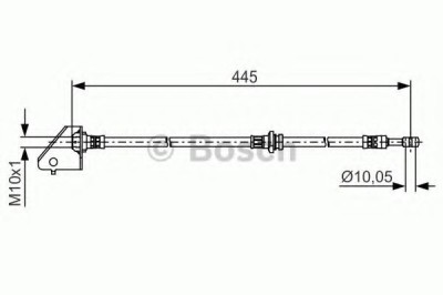 Conducta / cablu frana HYUNDAI TUCSON (JM) (2004 - 2010) BOSCH 1 987 481 497 foto
