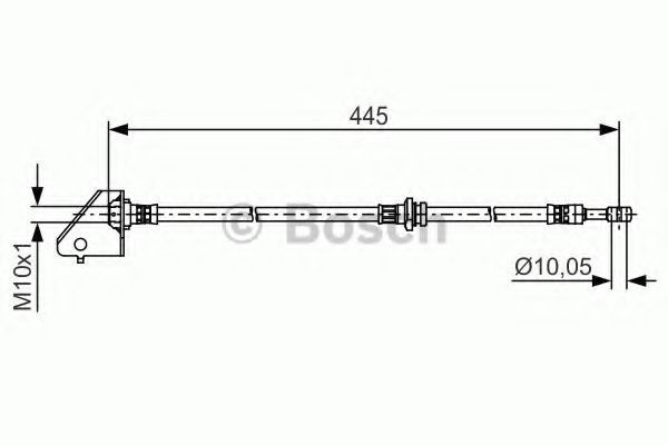 Conducta / cablu frana HYUNDAI TUCSON (JM) (2004 - 2010) BOSCH 1 987 481 497