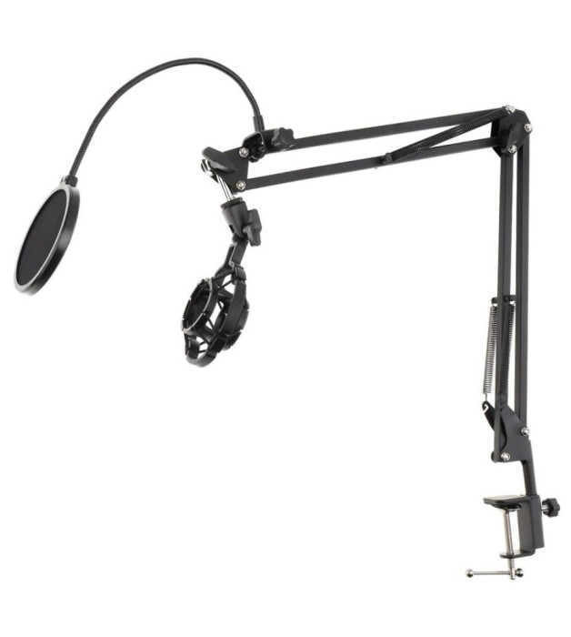Suport Microfon Multifunctional PMP-52O cu Lumina LED, Suport Telefon si Filtru POP