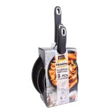 Set tigai Baker s Secret 3 piese 18cm 22cm 26cm, tigai aluminiu antiaderente pentru gatit