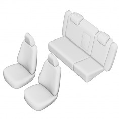 Set huse scaun pentru skoda octavia ii facelift 2010-2012 (bancheta fractionata) tip 1 cu tetiere spate in forma de l