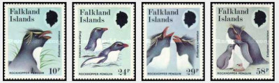 Falkland Islands 1986 - Pinguini, serie neuzata foto
