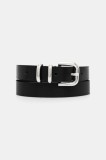 BOSS curea de piele culoarea negru, 50553372