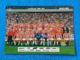 Foto - tip carte postala fotbal - PSV EINDHOVEN-inclusiv Gica POPESCU (sezonul 1992-1993)