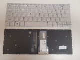 Tastatura Laptop, Acer, Swift 1 SF114-32, SF114-33, SF114-34, iluminata, argintie, layout US