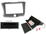 Rama Radio Dubla cu Incarcator Wireless Toyota Yaris (2003-2006) Negru - Adaptor Sistem Audio Auto