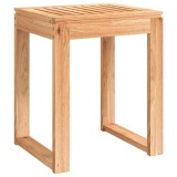 Cumpara ieftin Taburet de baie, 40x30x46 cm, lemn masiv de nuc