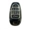 Husa Cheie Hyundai Tucson, 2022-2024, Smartkey, 6 Butoane, Tpu, Negru cu contur silver