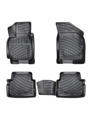 Set covorase auto din cauciuc tip tavita pentru Chevrolet Aveo I 2002-2011 foto