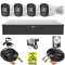 Kit supraveghere Uniview, 4 camere ColorHunter, 5MP, Lumina Alba 20m, DVR 4 canale, 4MP, Accesorii , HDD 500GB, Autocolant Rovision SafetyGuard Survei