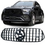 Grila sport neagra lucioasa, potrivita pentru Mercedes GLE V167 Coupe C167 18-23 cu design A Performance AutoTuning