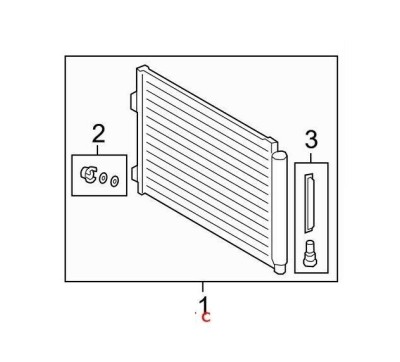 Condensator AC Toyota Rav4, 20 Motor 2.5 Aluminiu/Aluminiu Brazat, 745X335X22, Cu Uscator Si Filtru Integrat, iesire : 14,8 Mm, intrare : 15,3 Mm, foto