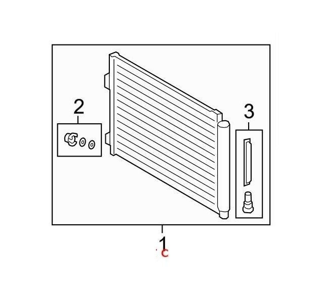 Condensator AC Toyota Rav4, 20 Motor 2.5 Aluminiu/Aluminiu Brazat, 745X335X22, Cu Uscator Si Filtru Integrat, iesire : 14,8 Mm, intrare : 15,3 Mm,