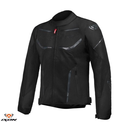 Geaca (jacheta) barbati pentru scuter - motocicleta Racing/Roadster Ixon vara model Striker AIR WP MS culoare: negru Negru S foto