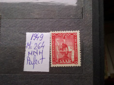 1949-Saar-Mi264-MNH-Perfect foto